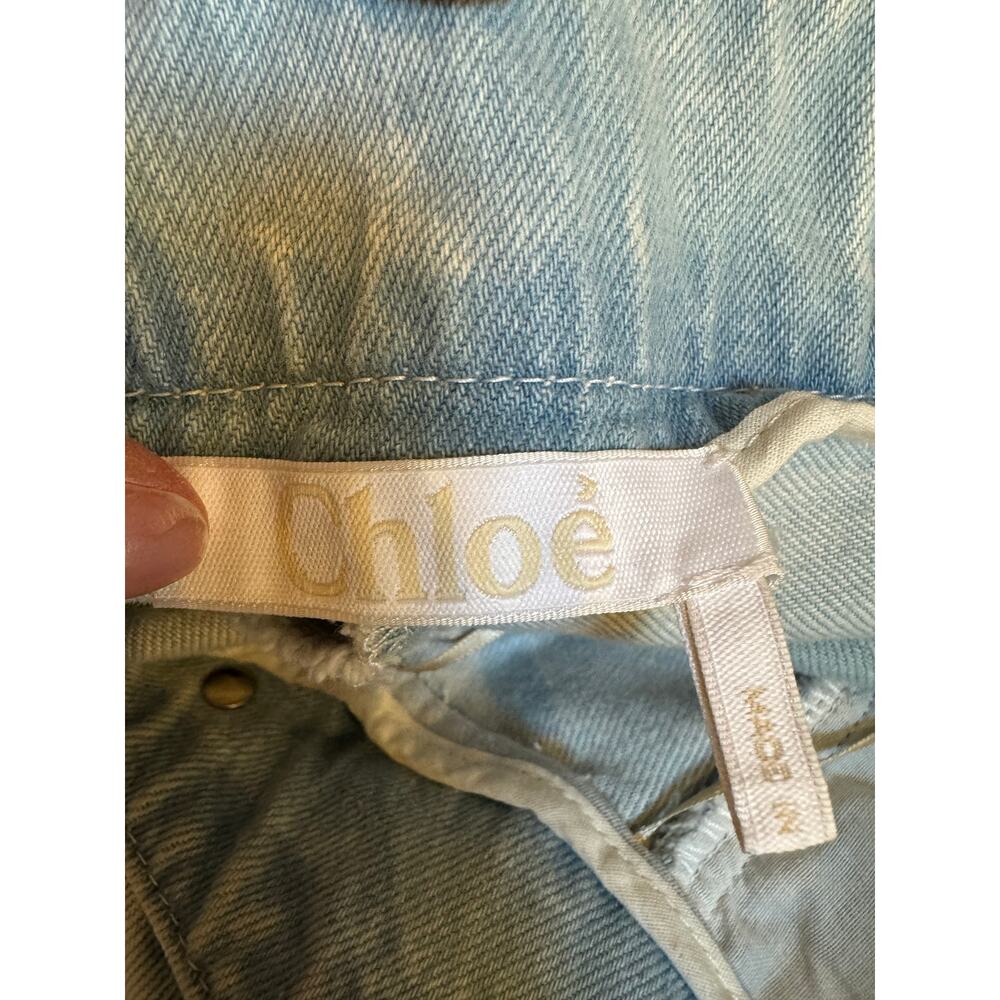 Chloé Storm Grey Wide Leg barrel Jeans - Size US 6 / FR 38 - Picture 5 of 7